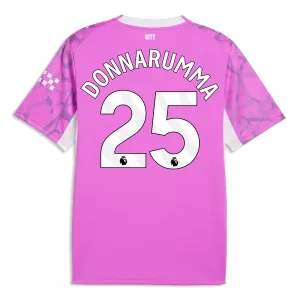 Manchester City Gianluigi Donnarumma 25 Maalivahdin Vieraspaita 2026/27 Vaaleanpunainen