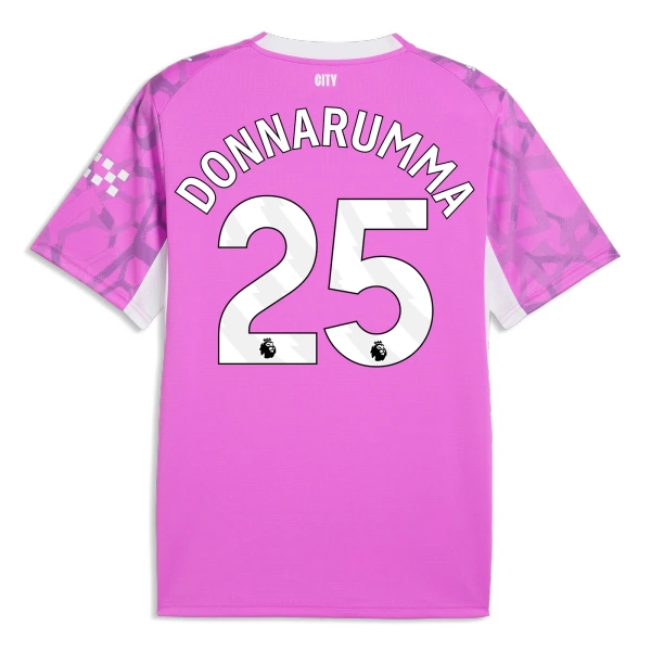 Manchester City Gianluigi Donnarumma 25 Maalivahdin Vieraspaita 2026/27 Vaaleanpunainen Manchester City Gianluigi Donnarumma 25 Maalivahdin Vieraspaita 2026/27 Vaaleanpunainen