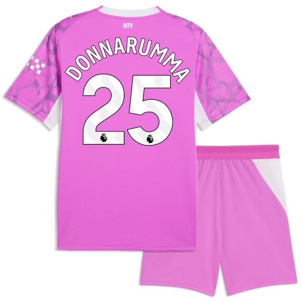 Manchester City Gianluigi Donnarumma 25 Maalivahdin Vieraspaita Lasten 2026/27 Vaaleanpunainen (+ Shortsit) Manchester City Gianluigi Donnarumma 25 Maalivahdin Vieraspaita Lasten 2026/27 Vaaleanpunainen (+ Shortsit)