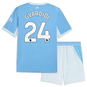 Manchester City Josko Gvardiol 24 Kotipaita Lasten 2026/27 (+ Shortsit)