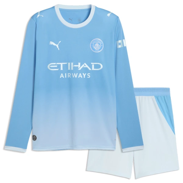 Manchester City Kotipaita Lasten 2026/27 Pitkähihainen (+ Shortsit) Manchester City Kotipaita Lasten 2026/27 Pitkähihainen (+ Shortsit)
