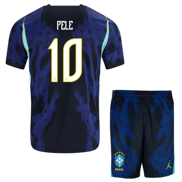 Brasilia Pele 10 Vieraspaita Lasten MM-kisat 2026 (+ Shortsit) Brasilia Pele 10 Vieraspaita Lasten MM-kisat 2026 (+ Shortsit)