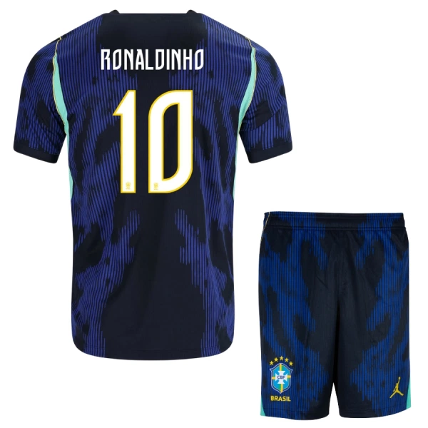 Brasilia Ronaldinho 10 Vieraspaita Lasten MM-kisat 2026 (+ Shortsit)