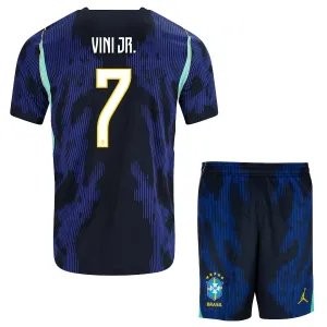 Brasilia Vinicius Junior 7 Vieraspaita Lasten MM-kisat 2026 (+ Shortsit)