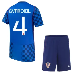 Kroatia Josko Gvardiol 4 Vieraspaita Lasten MM-kisat 2026 (+ Shortsit)