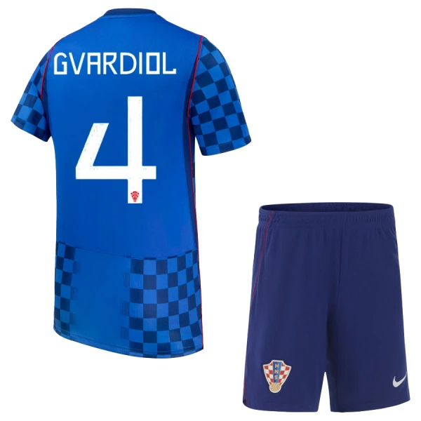 Kroatia Josko Gvardiol 4 Vieraspaita Lasten MM-kisat 2026 (+ Shortsit) Kroatia Josko Gvardiol 4 Vieraspaita Lasten MM-kisat 2026 (+ Shortsit)