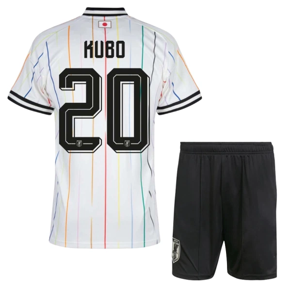 Japani Kubo 20 Vieraspaita Lasten MM-kisat 2026 (+ Shortsit) Japani Kubo 20 Vieraspaita Lasten MM-kisat 2026 (+ Shortsit)