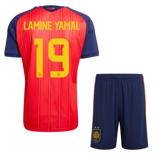 Espanja 2 Stars Lamine Yamal 19 Kotipaita Lasten MM-kisat 2026 (+ Shortsit)