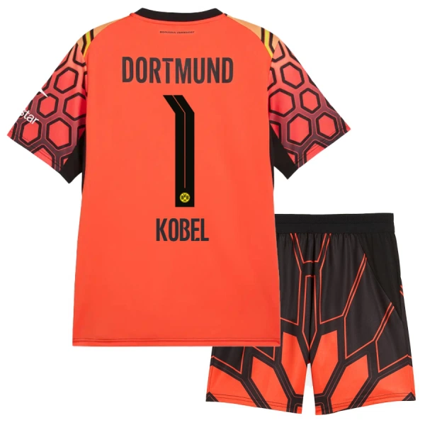 Borussia Dortmund Gregor Kobel 1 Maalivahdin Kotipaita Lasten 2026/27 Oranssi (+ Shortsit)