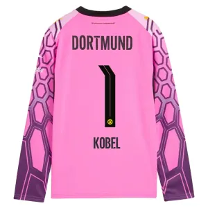 Borussia Dortmund Gregor Kobel 1 Maalivahdin Vieraspaita 2026/27 Vaaleanpunainen Pitkähihainen