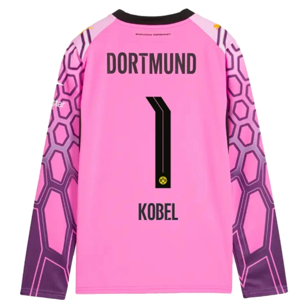 Borussia Dortmund Gregor Kobel 1 Maalivahdin Vieraspaita 2026/27 Vaaleanpunainen Pitkähihainen