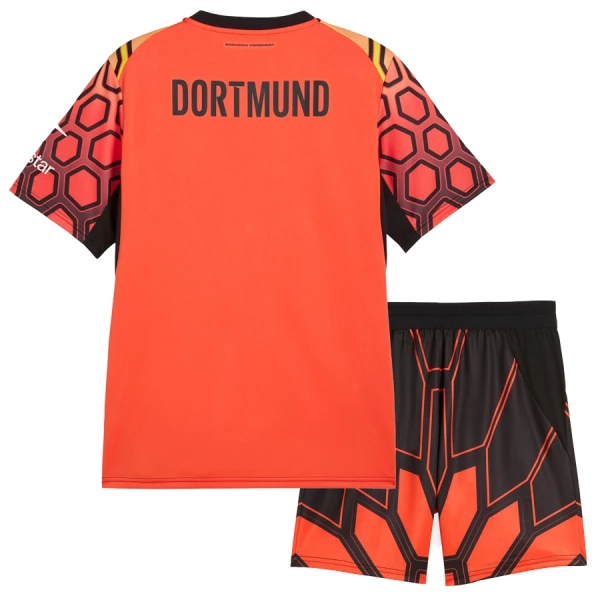 Borussia Dortmund Maalivahdin Kotipaita Lasten 2026/27 Oranssi (+ Shortsit)