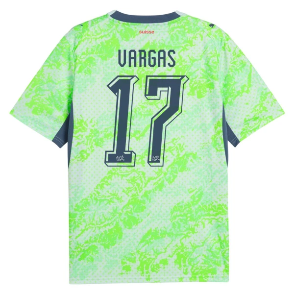Sveitsi Vargas 17 Vieraspaita MM-kisat 2026 Sveitsi Vargas 17 Vieraspaita MM-kisat 2026