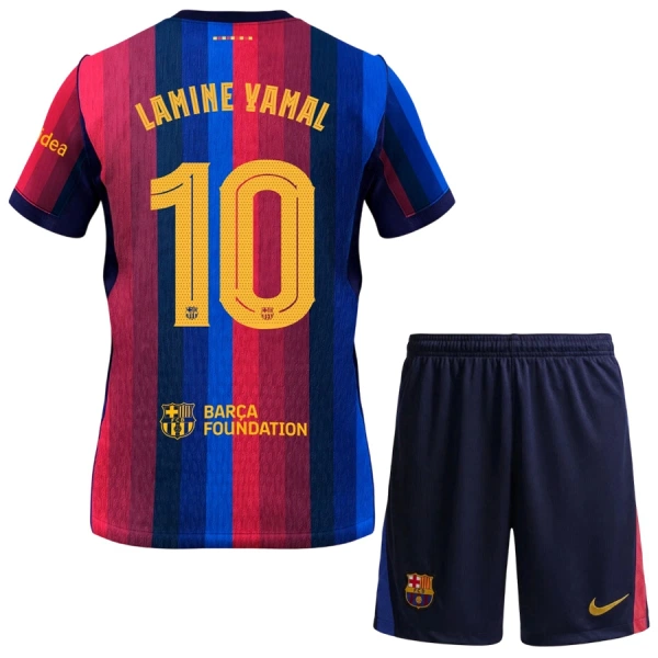 FC Barcelona Lamine Yamal 10 Kotipaita Lasten 2026/27 (+ Shortsit) FC Barcelona Lamine Yamal 10 Kotipaita Lasten 2026/27 (+ Shortsit)