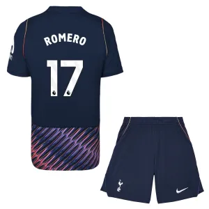 Tottenham Hotspur Cristian Romero 17 Vieraspaita Lasten 2026/27 (+ Shortsit)