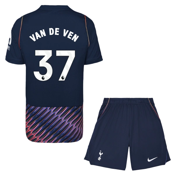 Tottenham Hotspur Micky van de Ven 37 Vieraspaita Lasten 2026/27 (+ Shortsit) Tottenham Hotspur Micky van de Ven 37 Vieraspaita Lasten 2026/27 (+ Shortsit)
