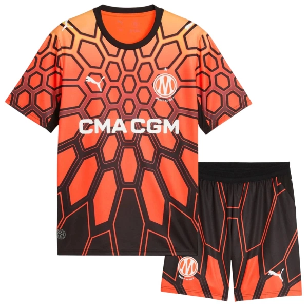 Olympique Marseille Kotipaita Lasten 2026/27 Oranssi (+ Shortsit) Olympique Marseille Kotipaita Lasten 2026/27 Oranssi (+ Shortsit)