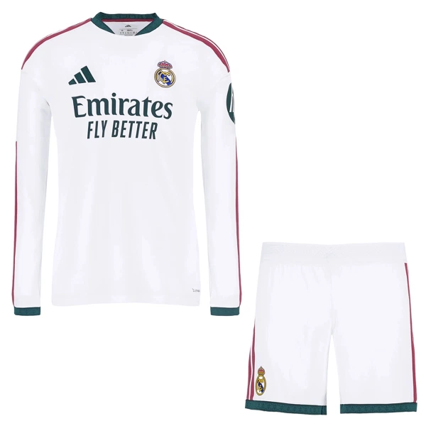 Real Madrid Kotipaita Lasten 2026/27 Pitkähihainen (+ Shortsit) Real Madrid Kotipaita Lasten 2026/27 Pitkähihainen (+ Shortsit)