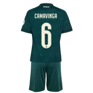 Real Madrid Eduardo Camavinga 6 Vieraspaita Lasten 2026/27 (+ Shortsit)