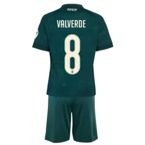 Real Madrid Federico Valverde 8 Vieraspaita Lasten 2026/27 (+ Shortsit) Real Madrid Federico Valverde 8 Vieraspaita Lasten 2026/27 (+ Shortsit)