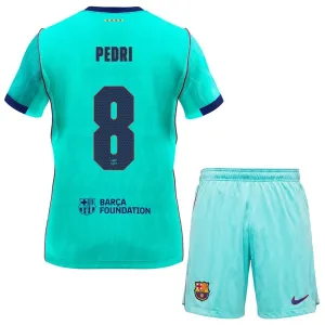FC Barcelona Pedri 8 3. Paita Lasten 2026/27 (+ Shortsit) FC Barcelona Pedri 8 3. Paita Lasten 2026/27 (+ Shortsit)