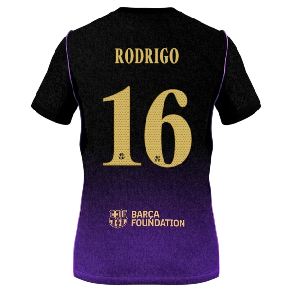 FC Barcelona Rodrigo 16 Vieraspaita Lasten 2026/27 (+ Shortsit)