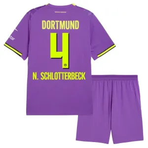 Borussia Dortmund Nico Schlotterbeck 4 3. Paita Lasten 2026/27 (+ Shortsit)