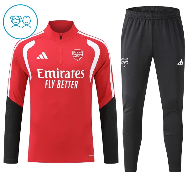 Arsenal Harjoittelupusero puvut Lasten Puolivetri 2026/27 Punainen Arsenal Harjoittelupusero puvut Lasten Puolivetri 2026/27 Punainen