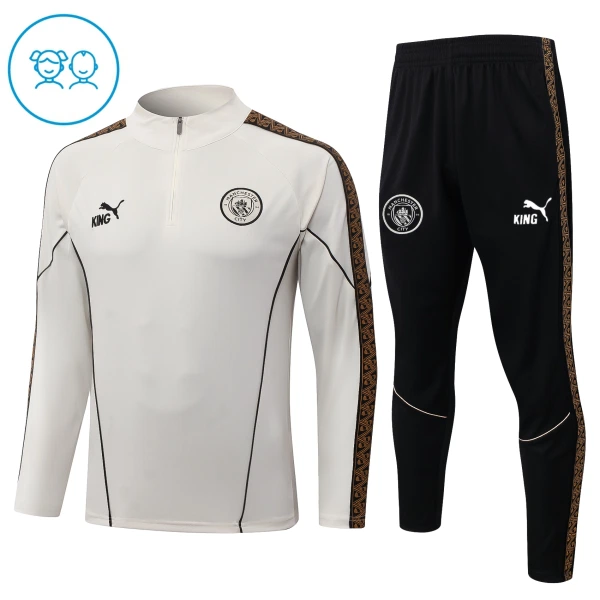 Manchester City Harjoittelupusero puvut Lasten Puolivetri 2026/27 Harmaa Manchester City Harjoittelupusero puvut Lasten Puolivetri 2026/27 Harmaa