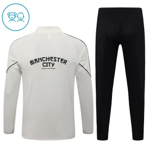 Manchester City Harjoittelupusero puvut Lasten Puolivetri 2026/27 Harmaa