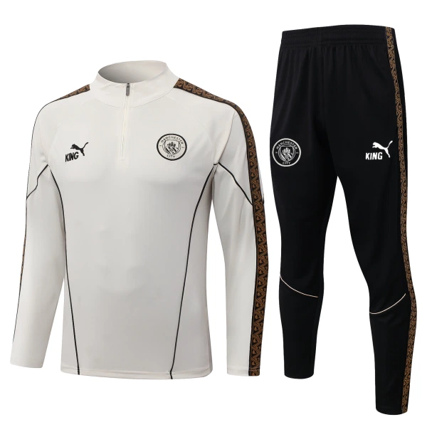 Manchester City Harjoittelupusero puvut Puolivetri 2026/27 Harmaa