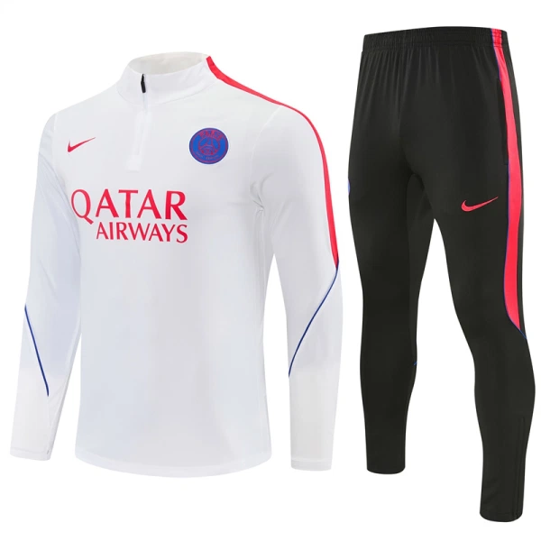 Paris Saint-Germain Harjoittelupusero puvut Puolivetri 2026/27 Valkoinen Paris Saint-Germain Harjoittelupusero puvut Puolivetri 2026/27 Valkoinen