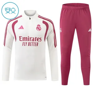 Real Madrid Harjoittelupusero puvut Lasten Puolivetri 2026/27 Valkoinen