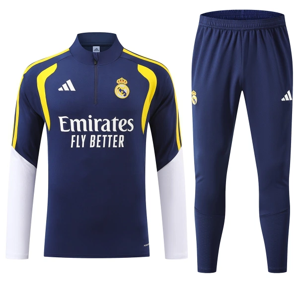 Real Madrid Harjoittelupusero puvut Puolivetri 2026/27 Sininen Real Madrid Harjoittelupusero puvut Puolivetri 2026/27 Sininen