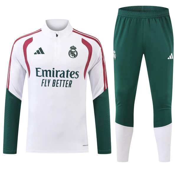 Real Madrid Harjoittelupusero puvut Puolivetri 2026/27 Valkoinen Real Madrid Harjoittelupusero puvut Puolivetri 2026/27 Valkoinen