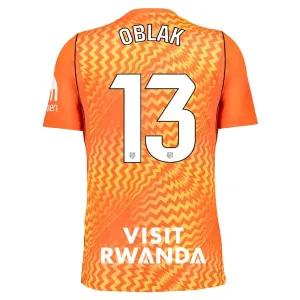 Atlético Madrid Jan Oblak 13 Maalivahdin Paita 2026/27 Oranssi