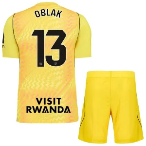 Atlético Madrid Jan Oblak 13 Maalivahdin Paita Lasten 2026/27 Keltainen (+ Shortsit)