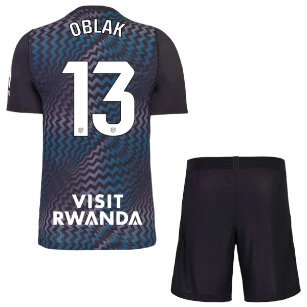Atlético Madrid Jan Oblak 13 Maalivahdin Paita Lasten 2026/27 Musta (+ Shortsit) Atlético Madrid Jan Oblak 13 Maalivahdin Paita Lasten 2026/27 Musta (+ Shortsit)
