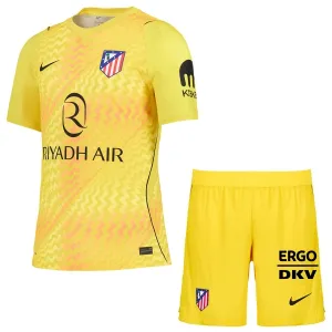 Atlético Madrid Maalivahdin Paita Lasten 2026/27 Keltainen (+ Shortsit)