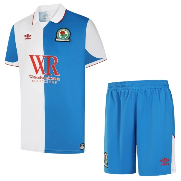 Blackburn Rovers Kotipaita Lasten 2026/27 (+ Shortsit) Blackburn Rovers Kotipaita Lasten 2026/27 (+ Shortsit)