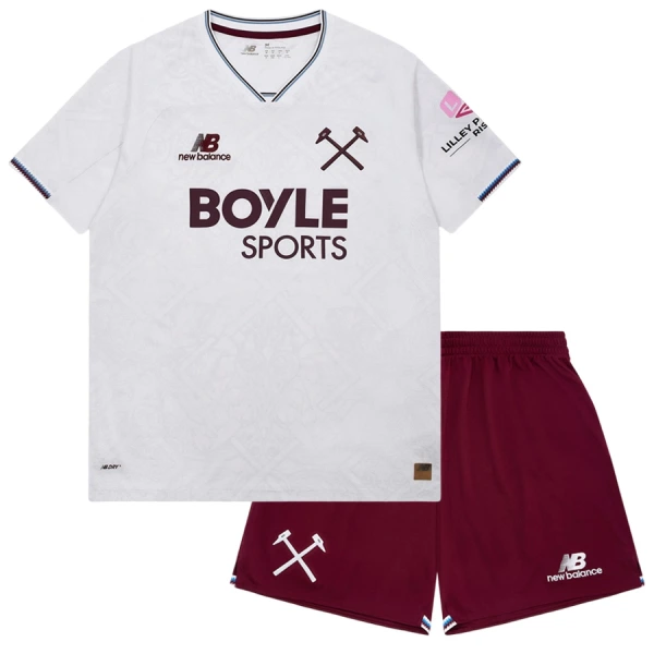 West Ham United Vieraspaita Lasten 2026/27 (+ Shortsit) West Ham United Vieraspaita Lasten 2026/27 (+ Shortsit)