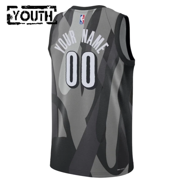 Brooklyn Nets Koripallopaita Lasten City Edition 2024/25 Swingman Harmaa