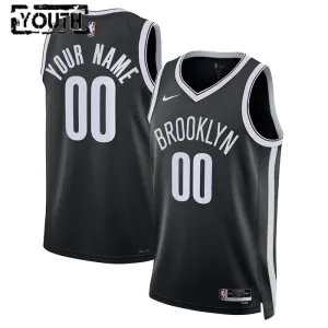 Brooklyn Nets Koripallopaita Lasten Icon Edition Swingman Musta