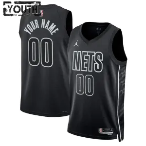 Brooklyn Nets Koripallopaita Lasten Statement Edition Swingman Musta