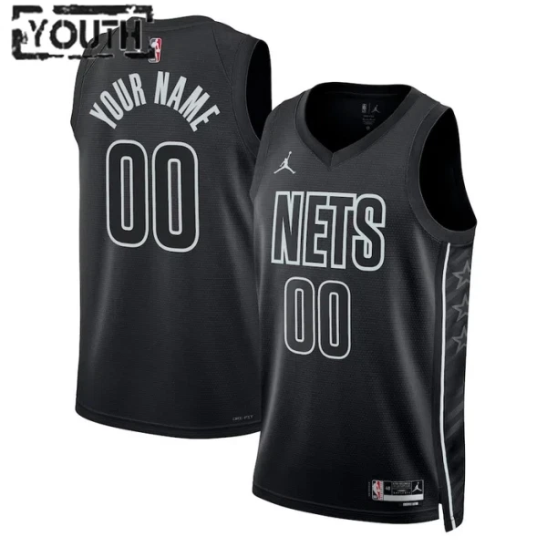 Brooklyn Nets Koripallopaita Lasten Statement Edition Swingman Musta