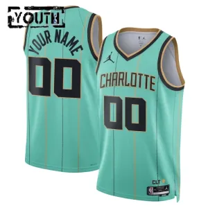 Charlotte Hornets Koripallopaita Lasten City Edition 2024/25 Swingman Sinivihreä