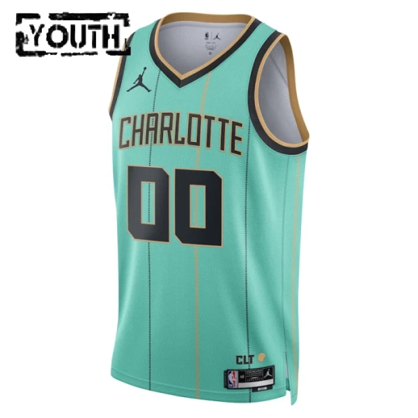 Charlotte Hornets Koripallopaita Lasten City Edition 2024/25 Swingman Sinivihreä