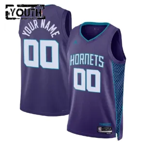 Charlotte Hornets Koripallopaita Lasten Statement Edition Swingman Violetti