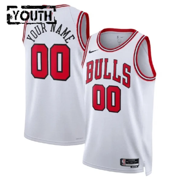 Chicago Bulls Koripallopaita Lasten Association Edition Swingman Valkoinen