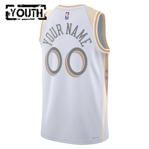 Chicago Bulls Koripallopaita Lasten City Edition 2024/25 Swingman Valkoinen
